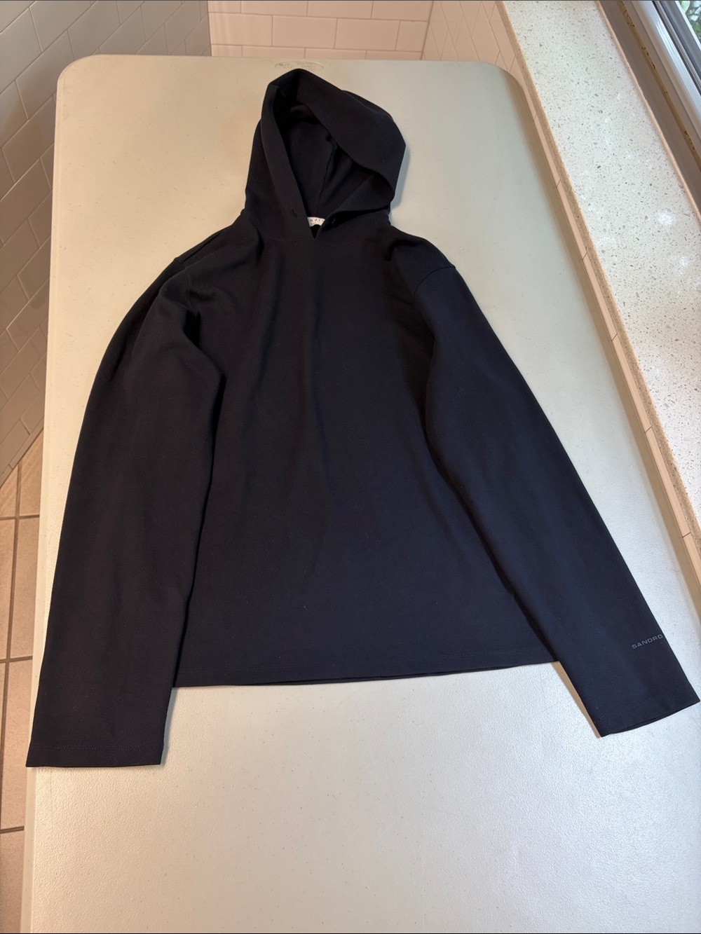 Sandro Men's Navy Blue  Crewneck Hoodie M